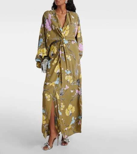 商品Diane von Furstenberg|Kason花卉加长连衣裙,价格¥5508,第2张图片详细描述