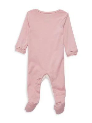 商品Calvin Klein|Baby Girl's Envelope Neckline Logo Coverall,价格¥125,第2张图片详细描述