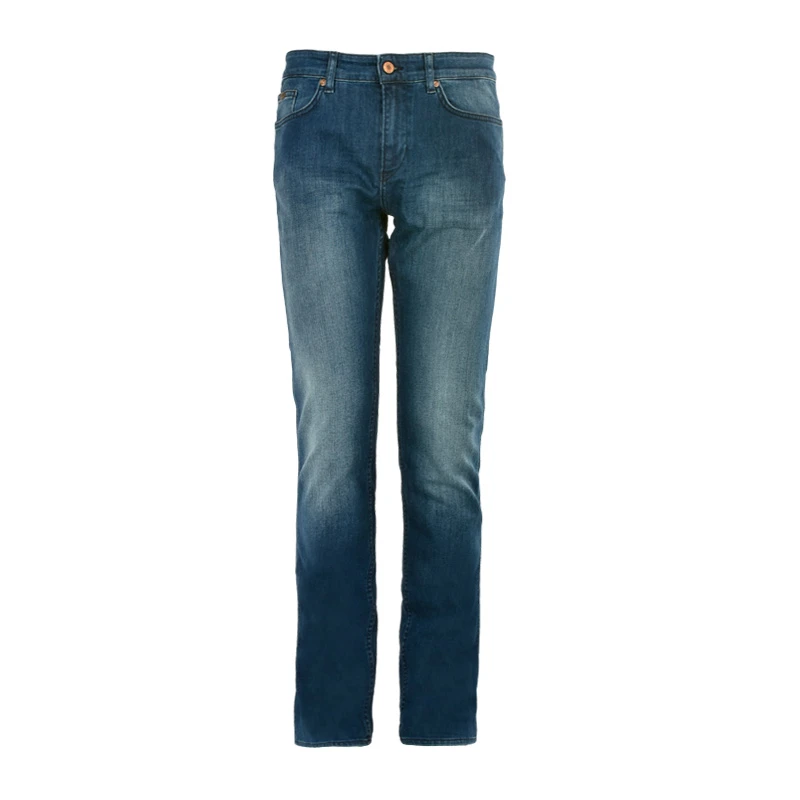 商品Hugo Boss|Hugo Boss 雨果博斯 新款男士棉质蓝色运动休闲时尚牛仔裤长裤 C-DELAWARE1-17S-0525-423,价格¥539,第1张图片