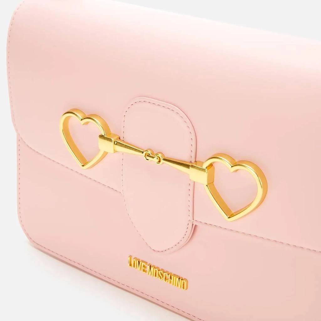 商品Love Moschino|Love Moschino Women's Horsebit Shoulder Bag - Pink,价格¥858,第4张图片详细描述