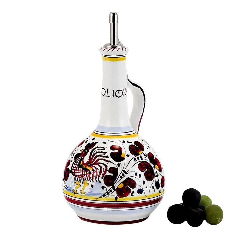 商品Artistica - Deruta of Italy|Orvieto Red Rooster: Olive Oil Bottle Dispenser Deluxe,价格¥1269,第1张图片