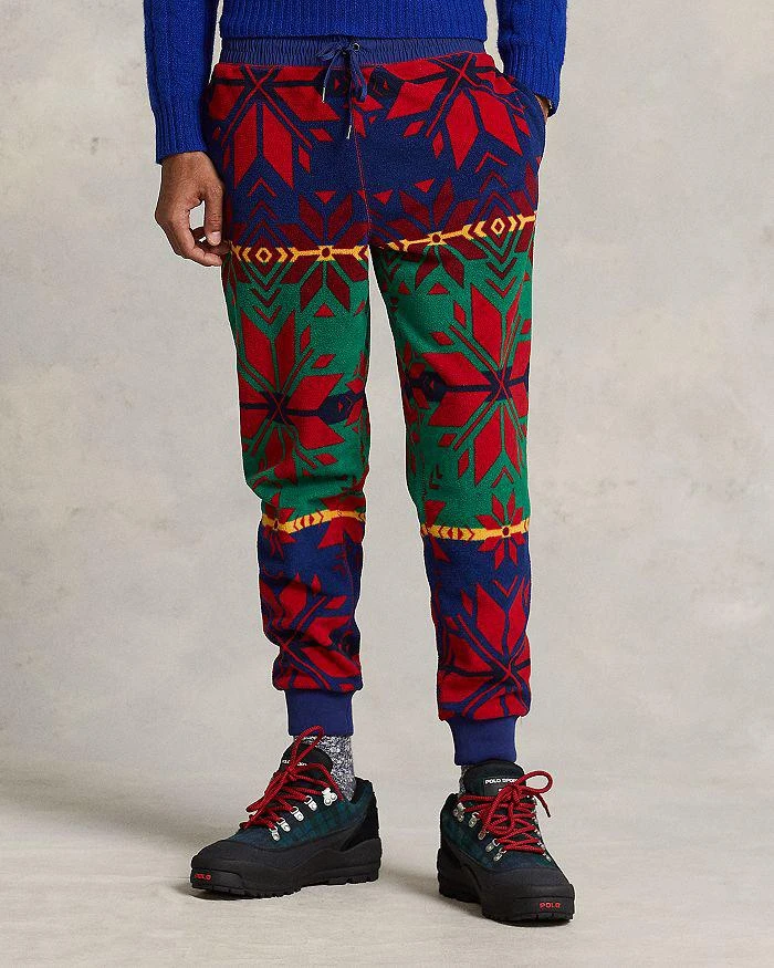 商品Ralph Lauren|Geometric Print Fleece Jogger Pants,价格¥560,第4张图片详细描述