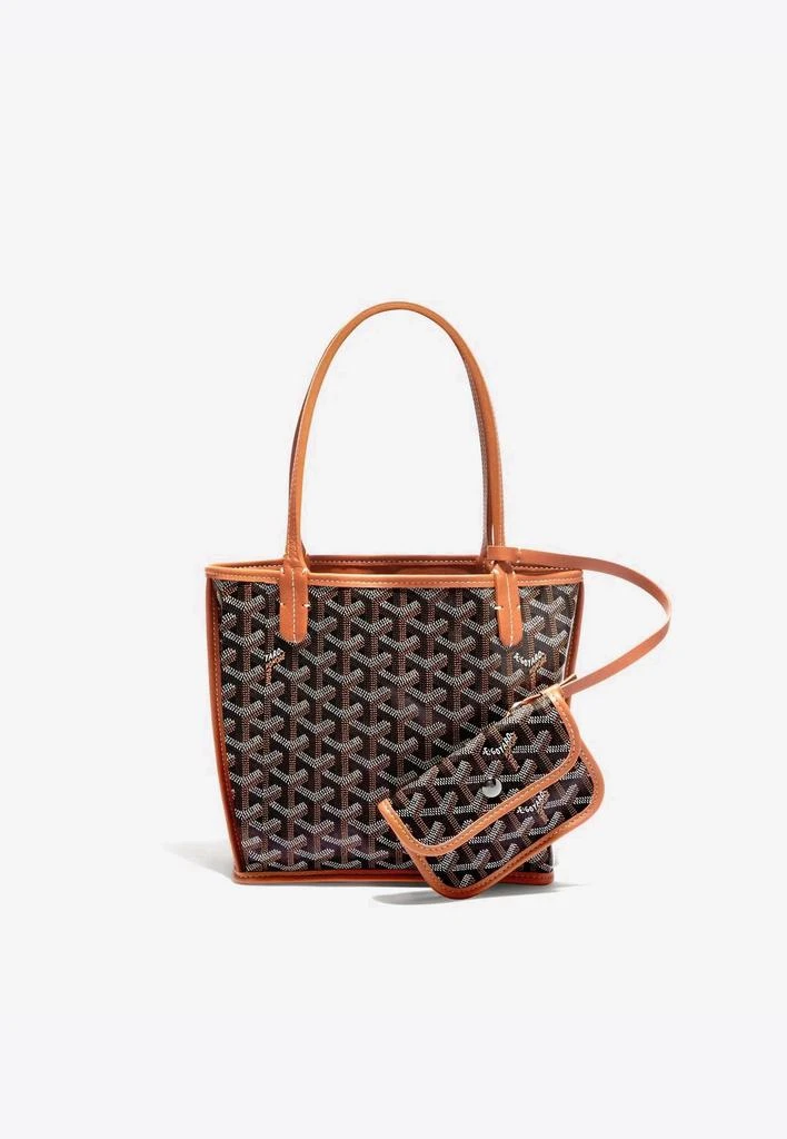 商品Goyard|Mini Anjou Tote Bag in Chevroches Calfskin and Goyardine Canvas,价格¥27662,第1张图片