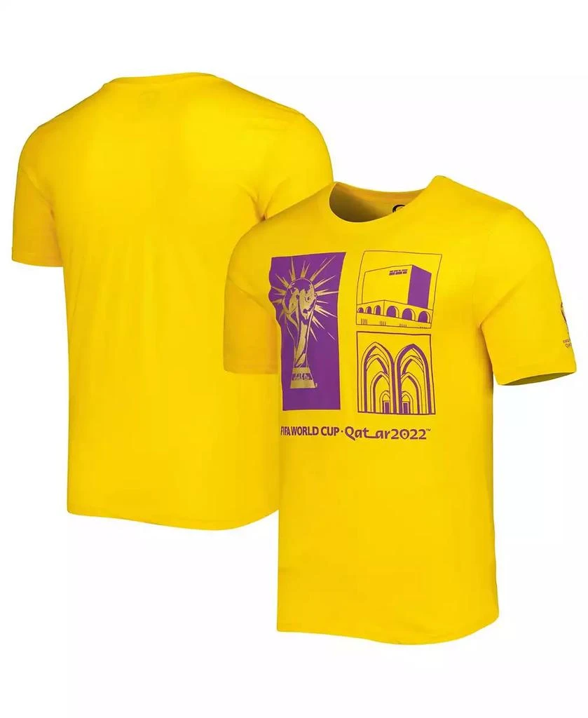 商品Outerstuff|Men's Yellow FIFA World Cup Qatar 2022 Around The World T-shirt,价格¥193,第1张图片