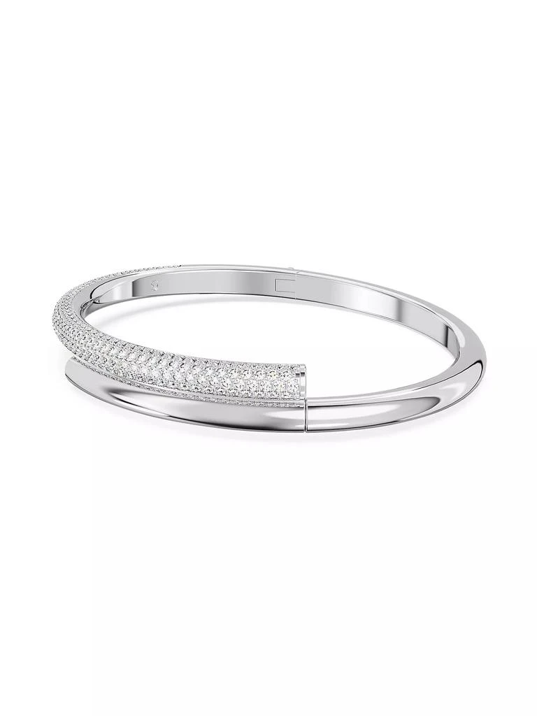商品Swarovski|Dextera Rhodium-Plated & Swarovski Crystal Bypass Bangle,价格¥2095,第1张图片