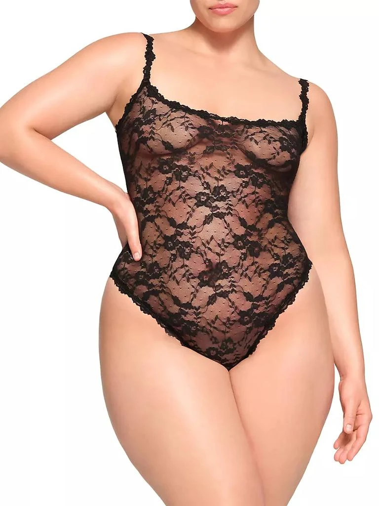 商品SKIMS|Stretch Lace Thong Bodysuit,价格¥520,第2张图片详细描述