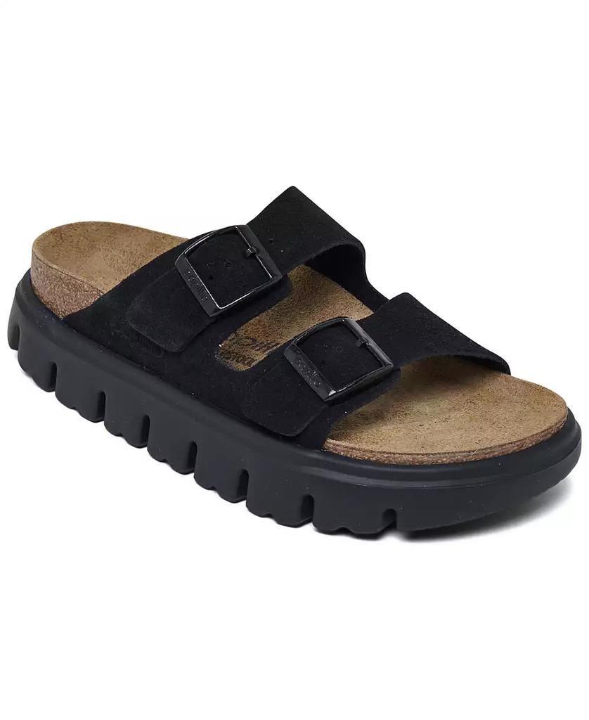 Women's Papillio Arizona Platform Suede Slide In Dark Tea image 2