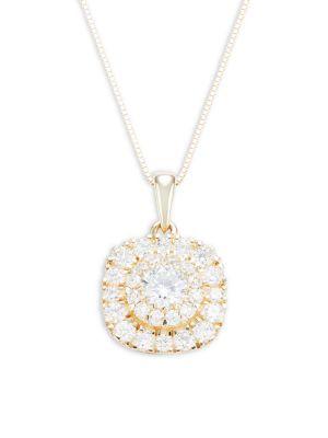 ​14K Yellow Gold & Lab Grown Diamond Pendant Necklace商品第1张图片规格展示