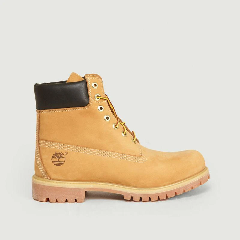 商品Timberland|Six Inch Premium Nubuck Boots Yellow Timberland,价格¥1283,第4张图片详细描述