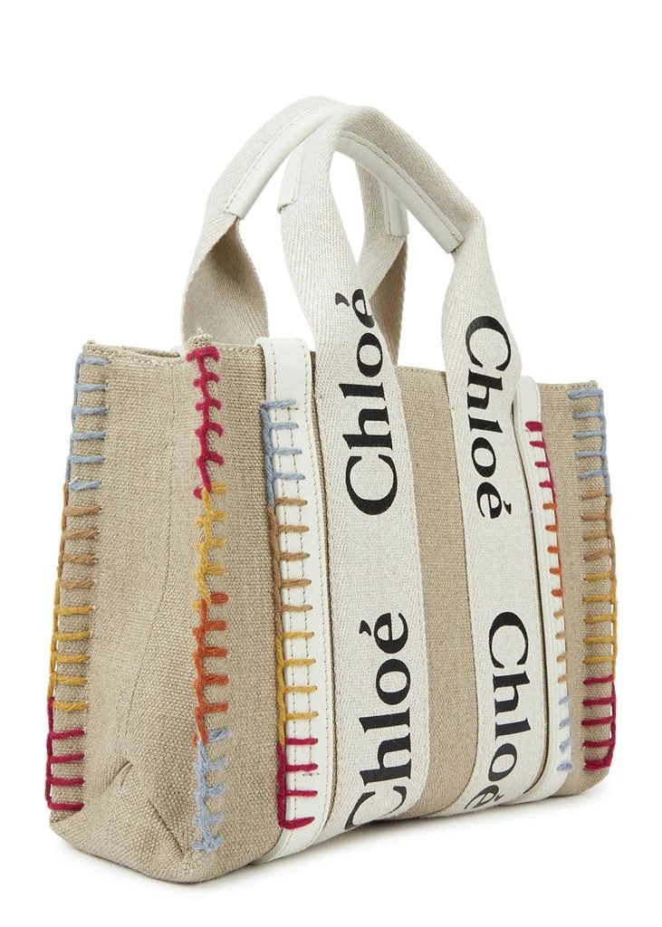 商品Chloé|Woody small whipstitched canvas tote,价格¥9775,第2张图片详细描述