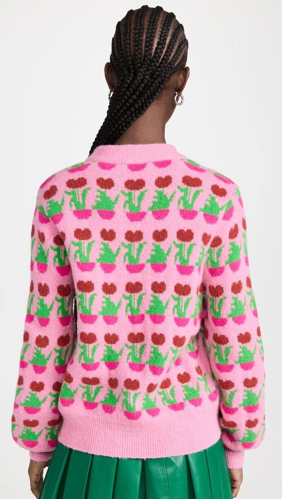 商品Kitri|KITRI Joelle Pink Flower Pot Sweater,价格¥1005,第3张图片详细描述