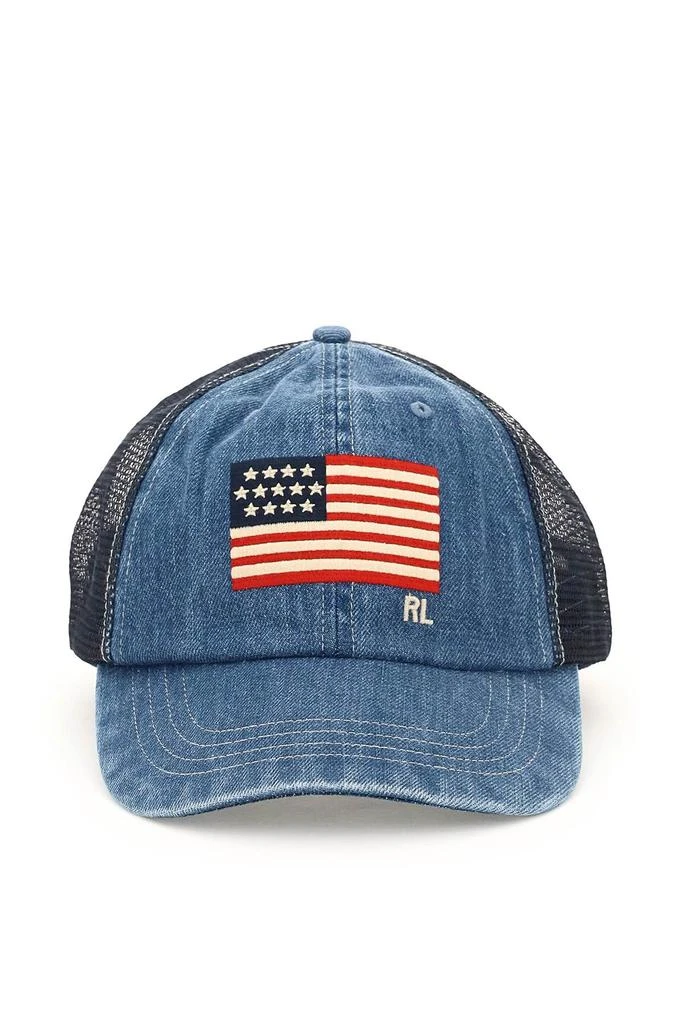 商品Ralph Lauren|EMBROIDERED FLAG TRUCKER HAT,价格¥327,第1张图片