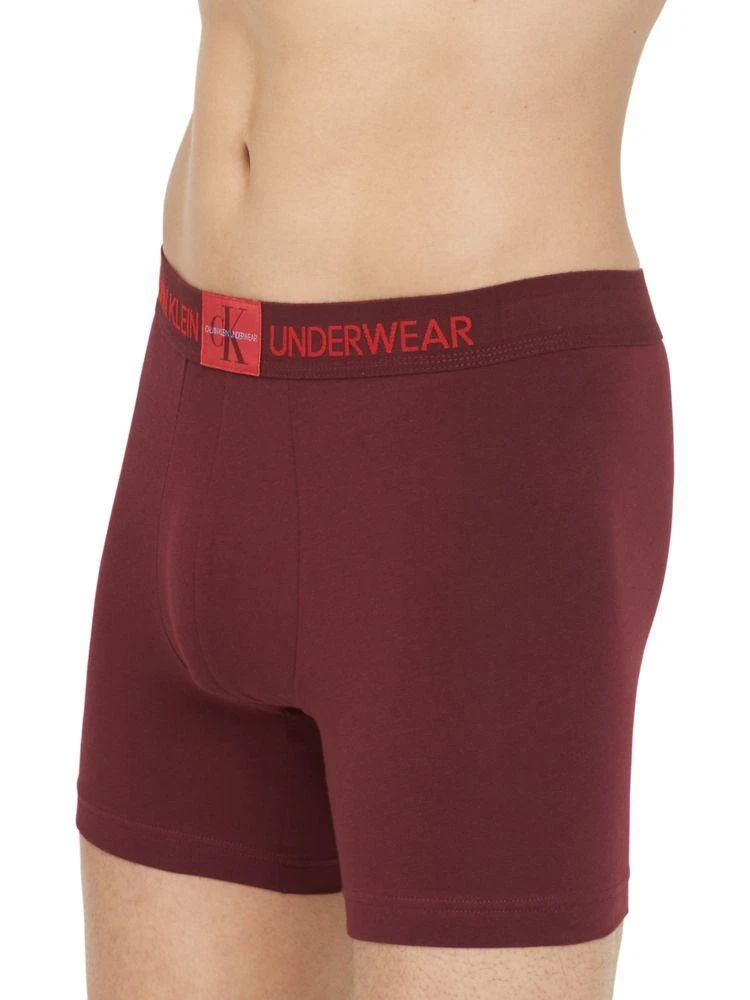 商品Calvin Klein|Monogram Stretch-Cotton Boxer Briefs,价格¥66,第4张图片详细描述