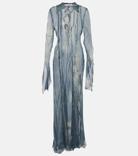 商品Acne Studios|Printed sheer midi dress,价格¥8726,第1张图片