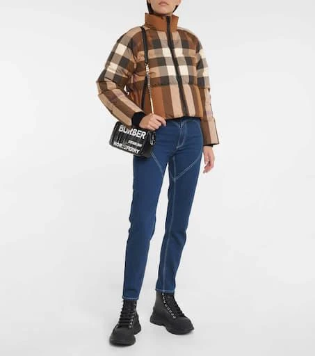 商品Burberry|Checked down cropped jacket,价格¥11896,第2张图片详细描述