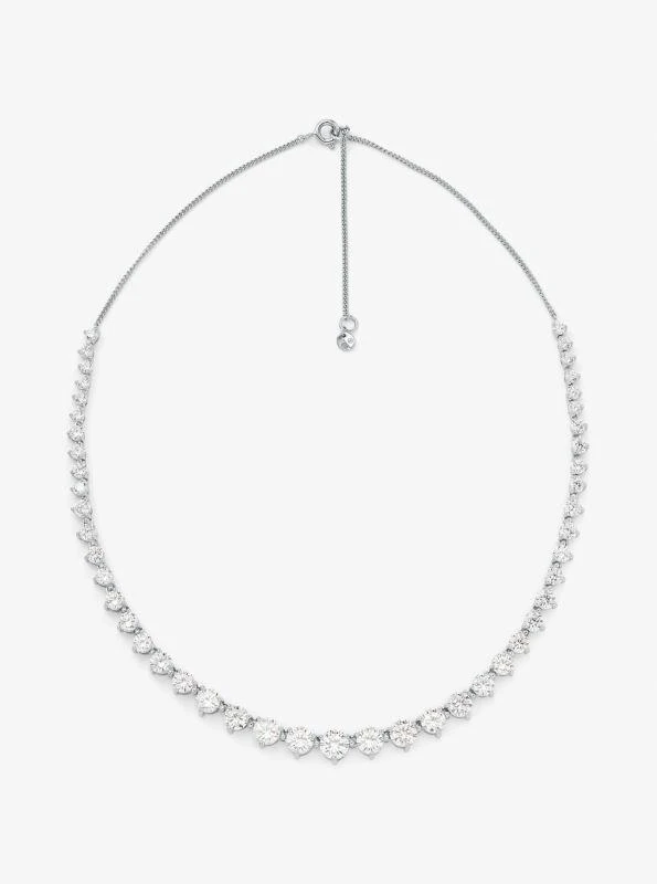 商品Michael Kors|Precious Metal-Plated Sterling Silver Cubic Zirconia Necklace,价格¥2438,第2张图片详细描述