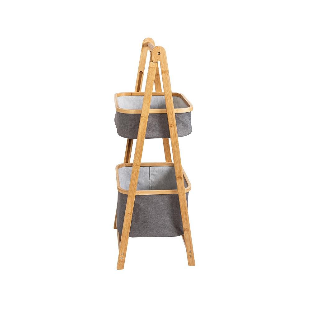 Bamboo & Canvas 2-Tier Collapsible Shelves商品第9张图片规格展示
