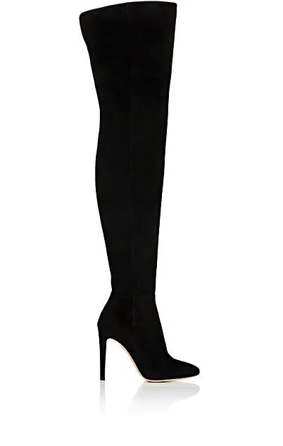 商品Gianvito Rossi|Dree Suede Over-The-Knee Boots,价格¥14843,第1张图片