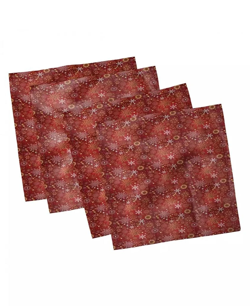 商品Ambesonne|Christmas Set of 4 Napkins, 18" x 18",价格¥397,第1张图片