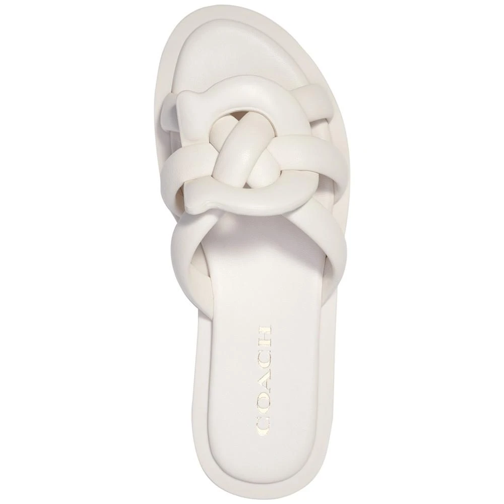商品Coach|Women's Georgie Soft Signature Slide Sandals,价格¥744,第4张图片详细描述