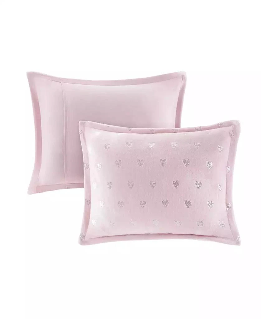 Rosalie Metallic Heart 3-Pc. Comforter Set 商品