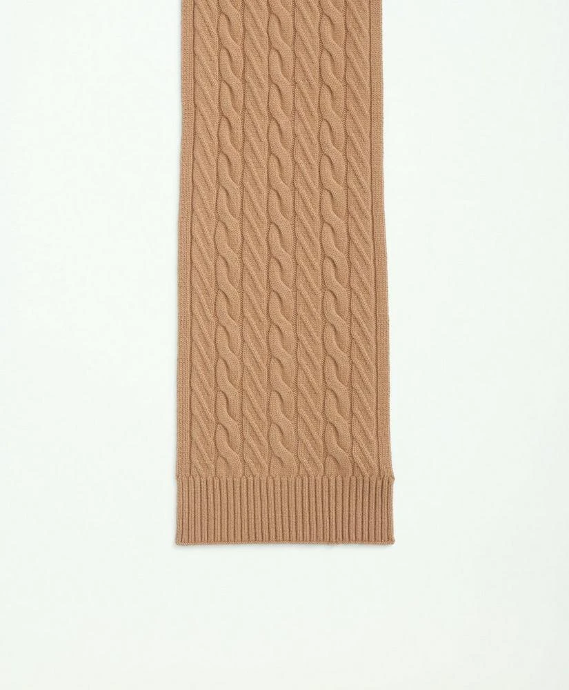 商品Brooks Brothers|Merino Wool and Cashmere Blend Cable Knit Scarf,价格¥703,第2张图片详细描述
