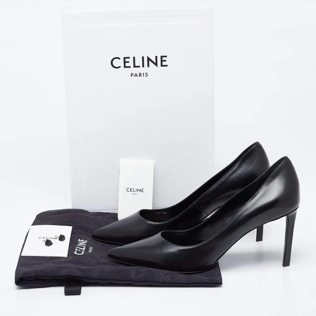 Celine Black Leather Pointed Toe Pumps Size 38 商品