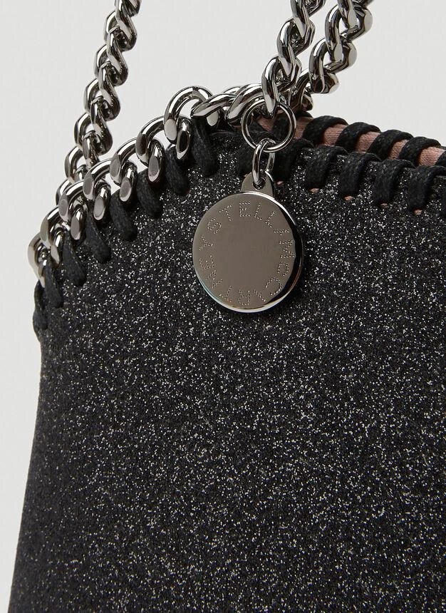 商品Stella McCartney|Falabella Mini Glitter Shoulder Bag in Black,价格¥4342,第4张图片详细描述