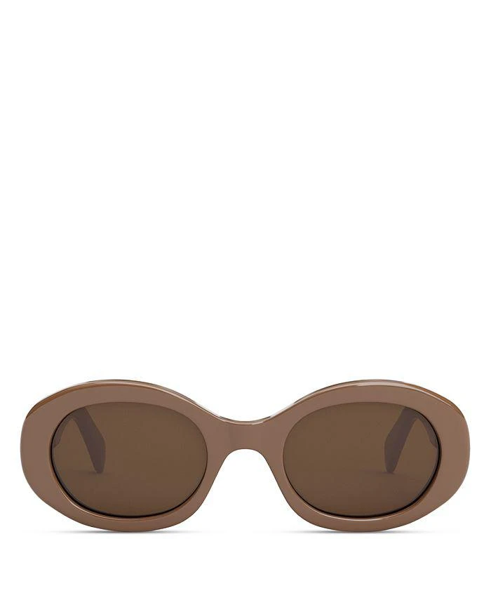 商品Celine|Triomphe Oval Sunglasses, 52mm,价格¥3821,第2张图片详细描述