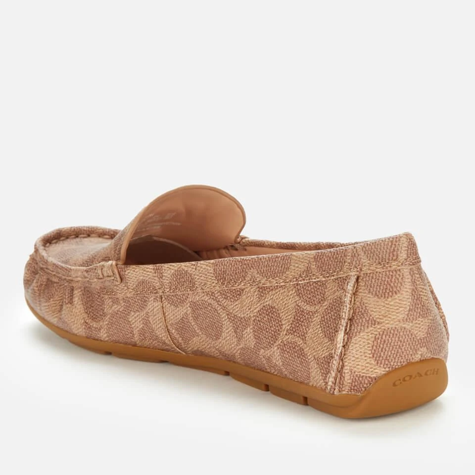 商品Coach|COACH WOMEN'S MARLEY COATED CANVAS DRIVING SHOES - TAN,价格¥590,第2张图片详细描述