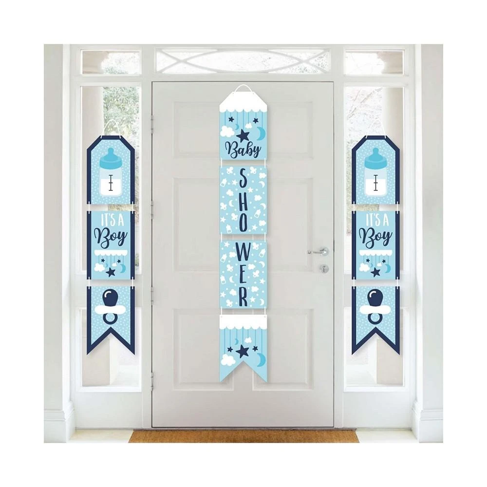 商品Big Dot of Happiness|It's a Boy - Hanging Vertical Paper Door Banners - Baby Shower Indoor Door Decor,价格¥157,第1张图片