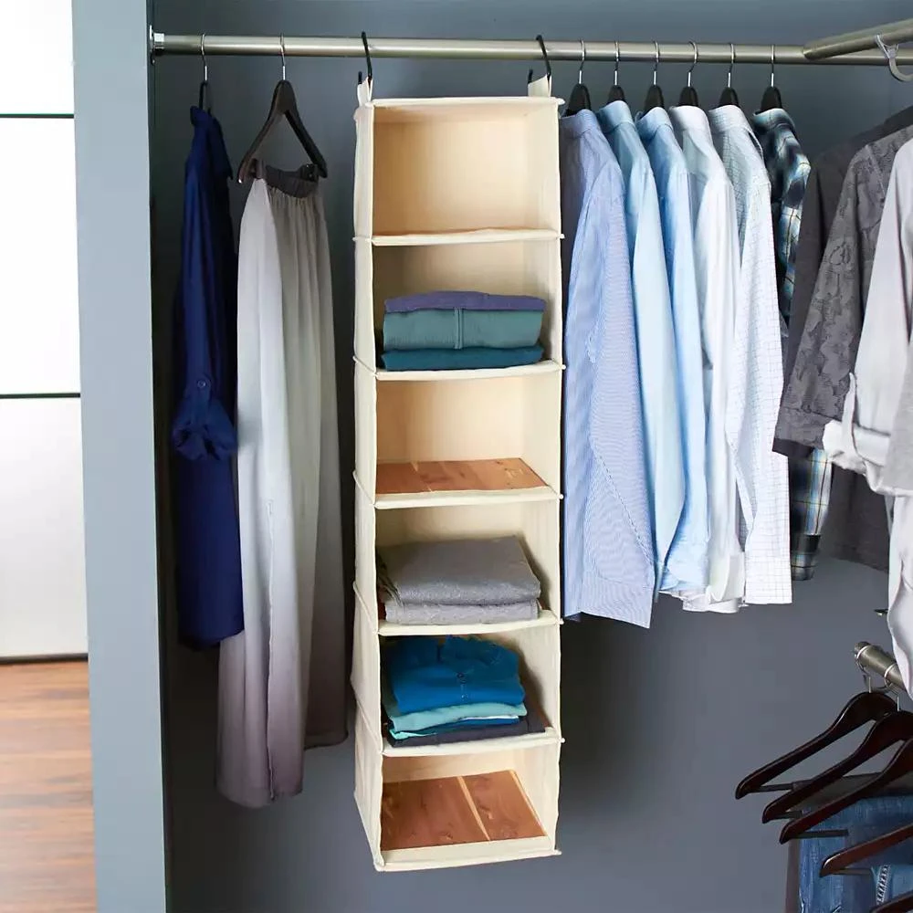商品Household Essentials|Cedarline 6-Shelf Hanging Sweater Organizer,价格¥431,第4张图片详细描述