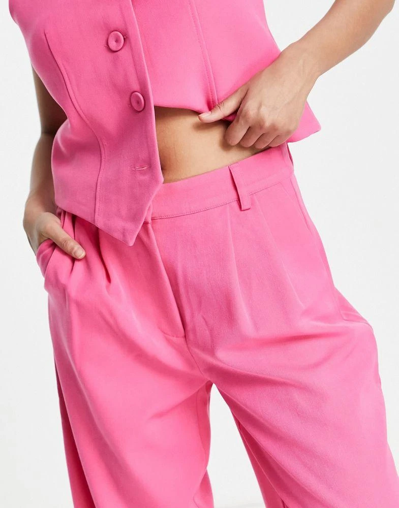 商品Y.A.S.|Y.A.S tailored high waist trouser co-ord in pink,价格¥267,第3张图片详细描述