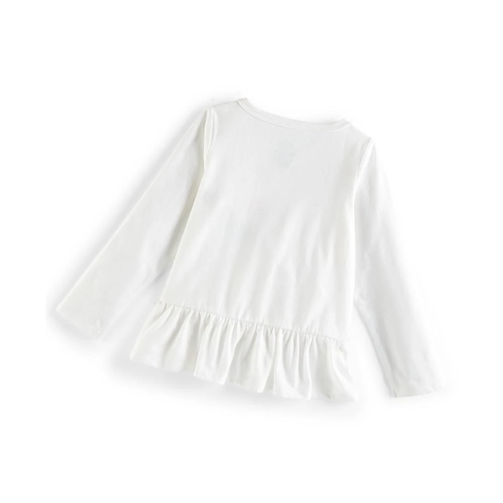商品First Impressions|Baby Girls Butterfly Flurries Peplum T-Shirt, Created for Macy's,价格¥75,第2张图片详细描述