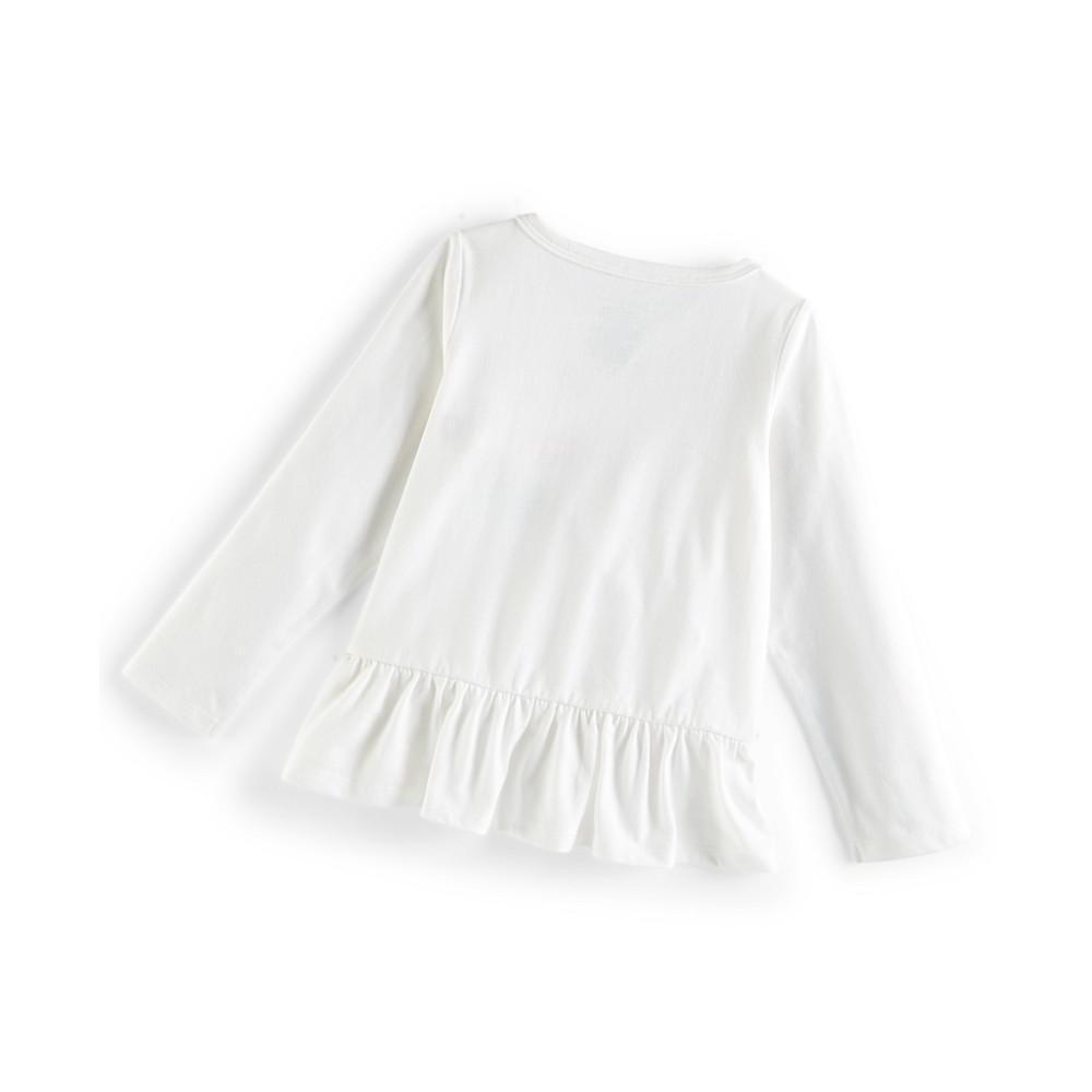 商品First Impressions|Baby Girls Butterfly Flurries Peplum T-Shirt, Created for Macy's,价格¥53,第4张图片详细描述