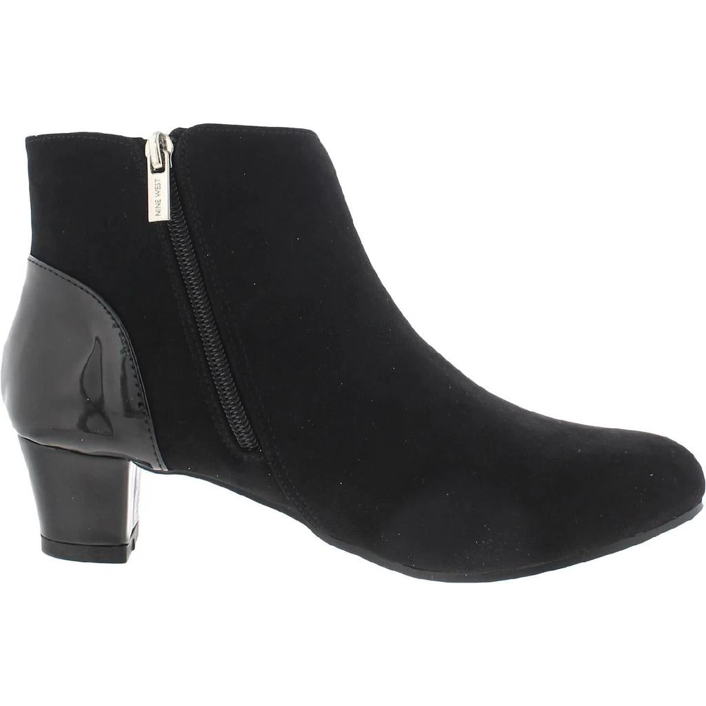 商品Nine West|Nine West Womens Block Heel Faux Suede Ankle Boots,价格¥138,第2张图片详细描述
