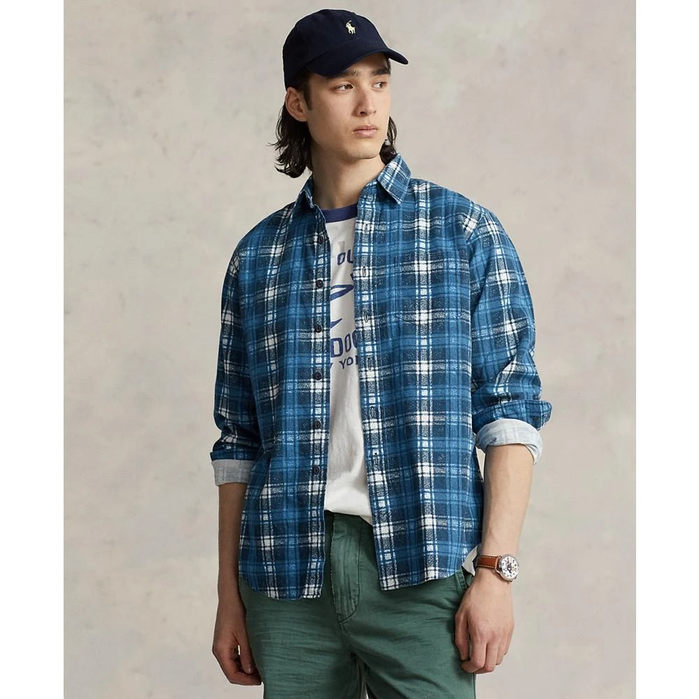 商品Ralph Lauren|Men's Cotton Classic-Fit Plaid-Print Flannel Shirt,价格¥778,第1张图片