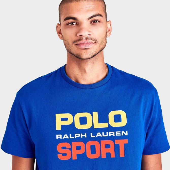 Men's Polo Ralph Lauren Polo Sport Jersey Logo Print Short-Sleeve T-Shirt商品第5张图片规格展示