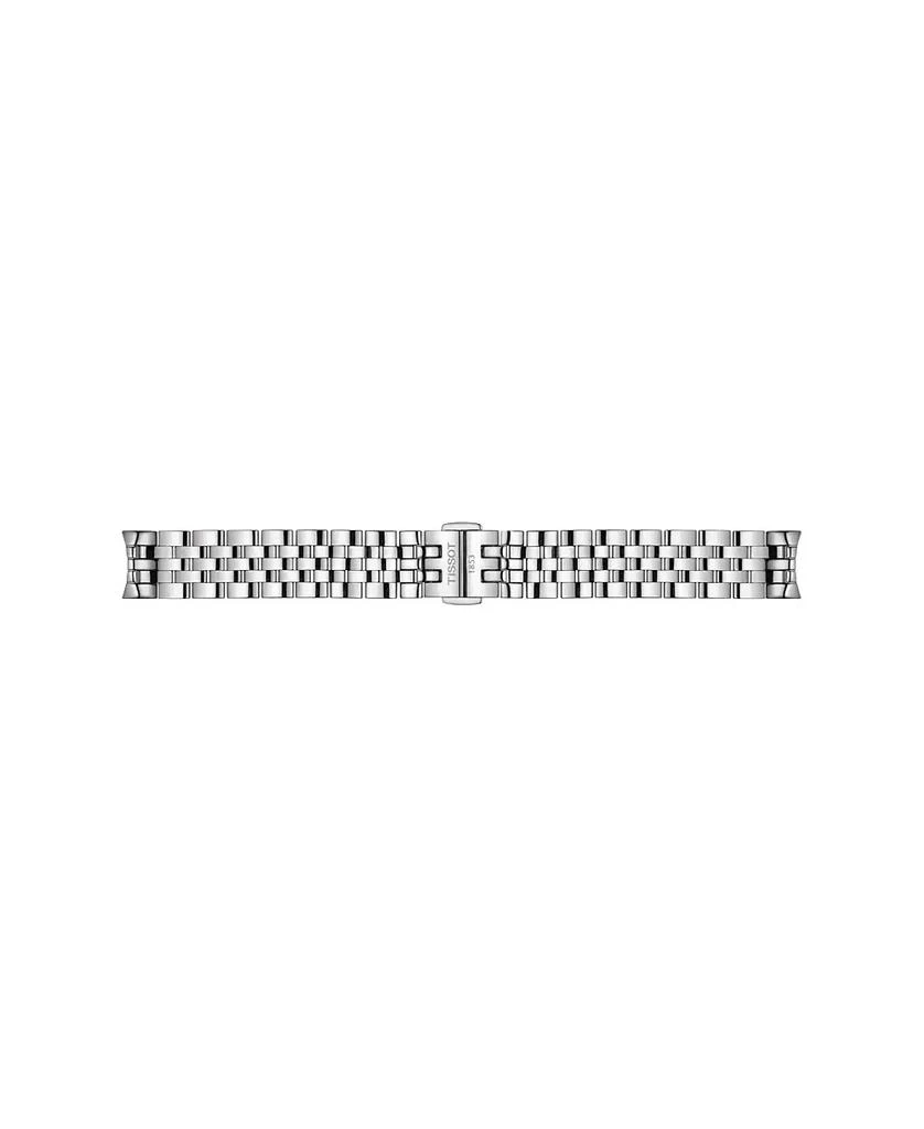 商品Tissot|Women's Swiss Automatic Le Locle Diamond-Accent Stainless Steel Bracelet Watch 29mm,价格¥4605,第3张图片详细描述