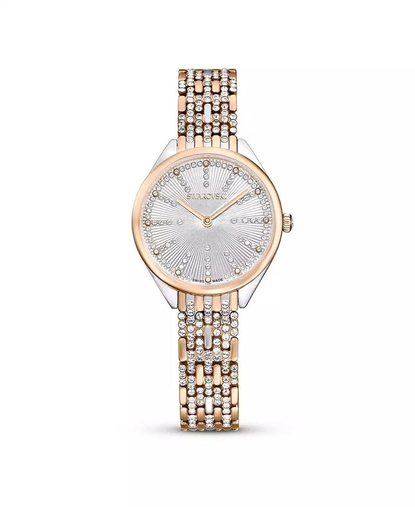 商品Swarovski|Women's Quartz Attract Mixed Metal Watch, Swiss Made 30mm,价格¥1988,第1张图片