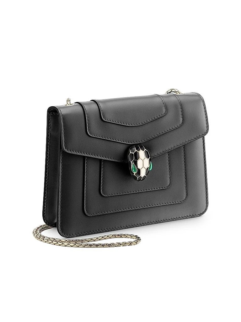 商品BVLGARI|Small Serpenti Leather Crossbody Bag,价格¥25858,第3张图片详细描述