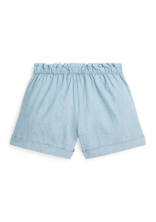 商品Ralph Lauren|Lauren Childrenswear Girls 2 6X Cotton Chambray Camp Shorts,价格¥376,第2张图片详细描述