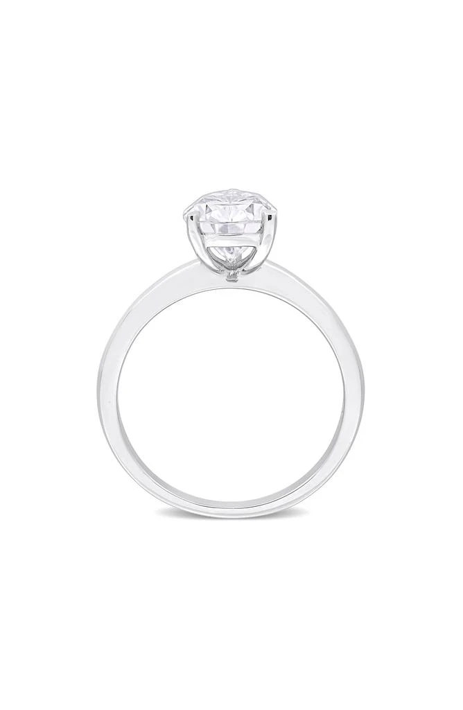 商品DELMAR|Sterling Silver Pear Cut Created Moissanite Engagement Ring,价格¥1873,第5张图片详细描述