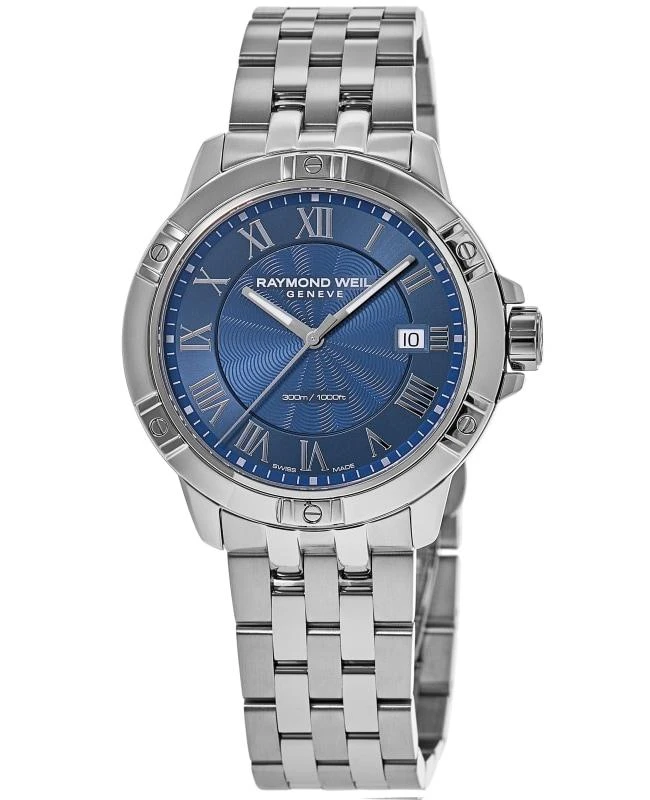 商品Raymond Weil|Raymond Weil Tango Blue Dial Stainless Steel Men's Watch 8160-ST-00508,价格¥7395,第1张图片