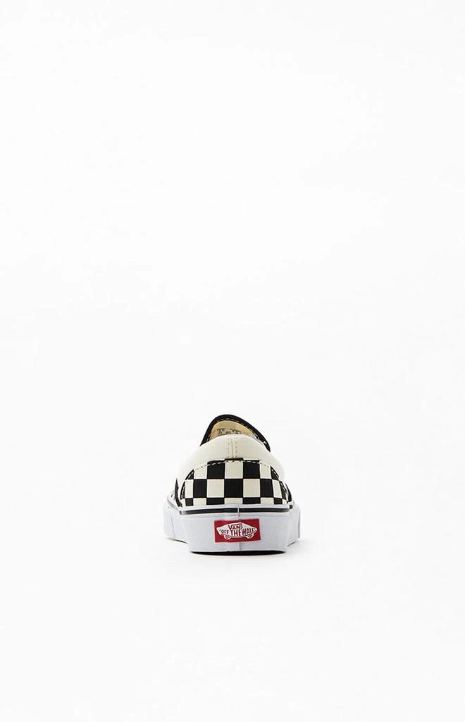 商品Vans|Classic Checkerboard White & Black Slip-On Shoes,价格¥497,第3张图片详细描述