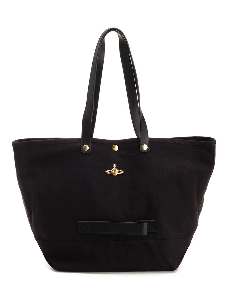 商品Vivienne Westwood|Vivienne Westwood Orb Plaque Tote Bag,价格¥2159,第1张图片