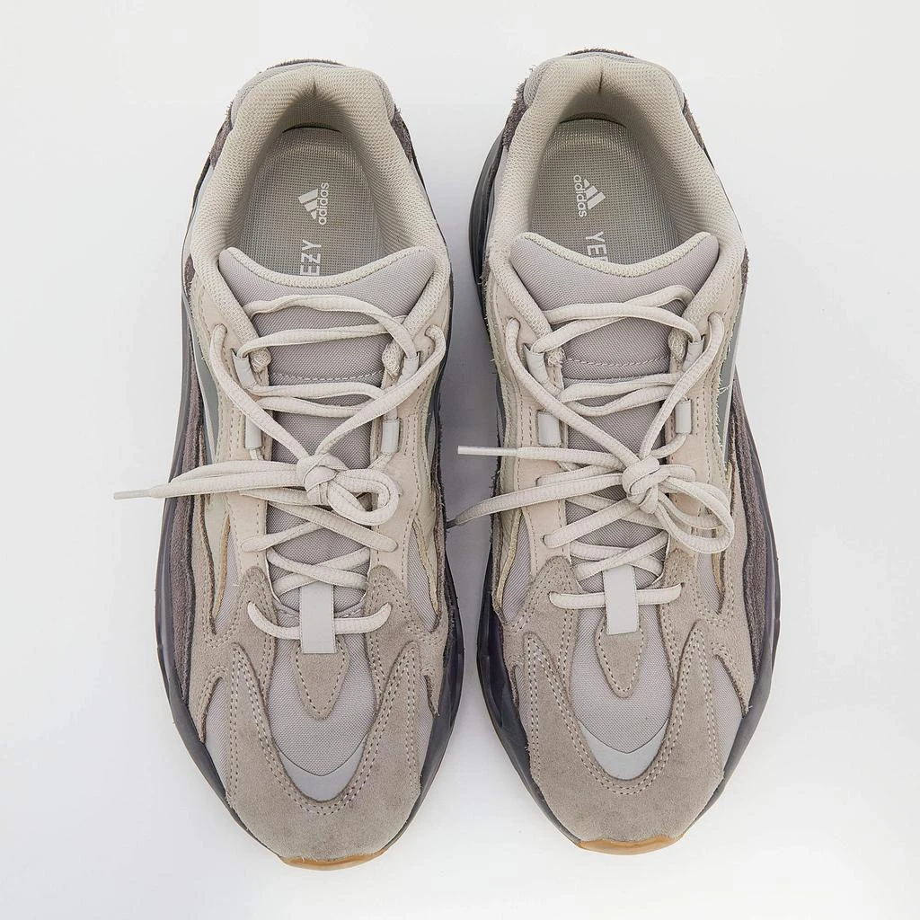 商品[二手商品] YEEZY|Yeezy x Adidas Grey Leather And Suede Boost 700V2 Geode Sneakers Size 46 2/3,价格¥1045,第3张图片详细描述