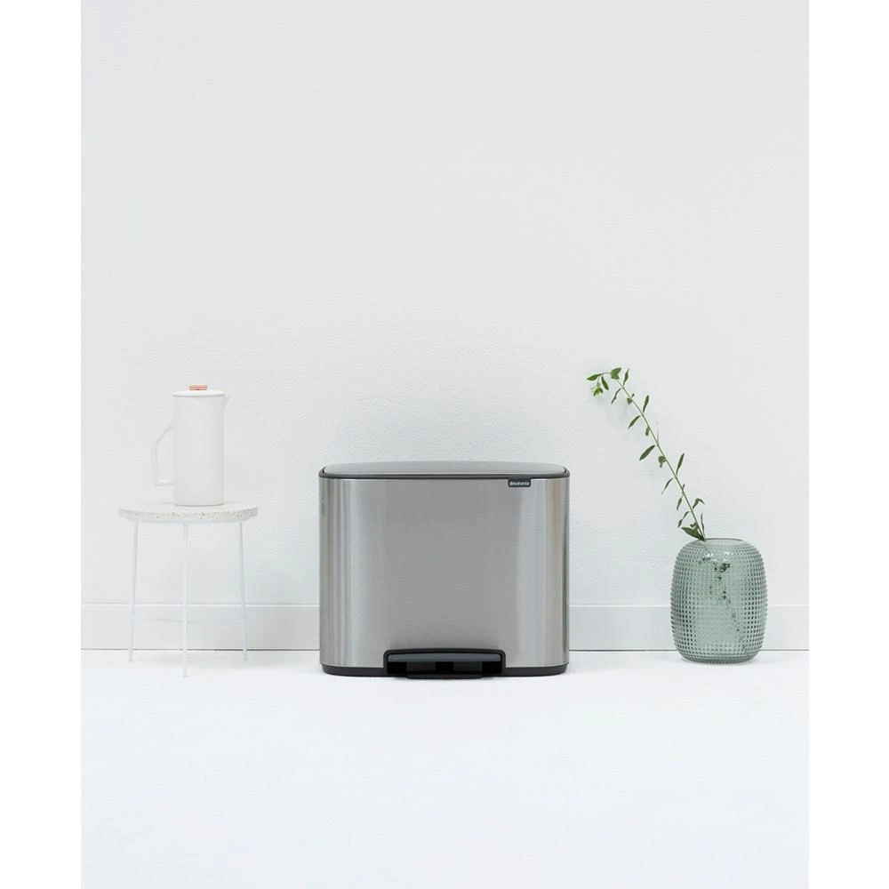 商品Brabantia|Bo Step on Multi Compartment Trash Can, 3 x 3 Gallon, 3 x 11 Liter,价格¥1652,第5张图片详细描述