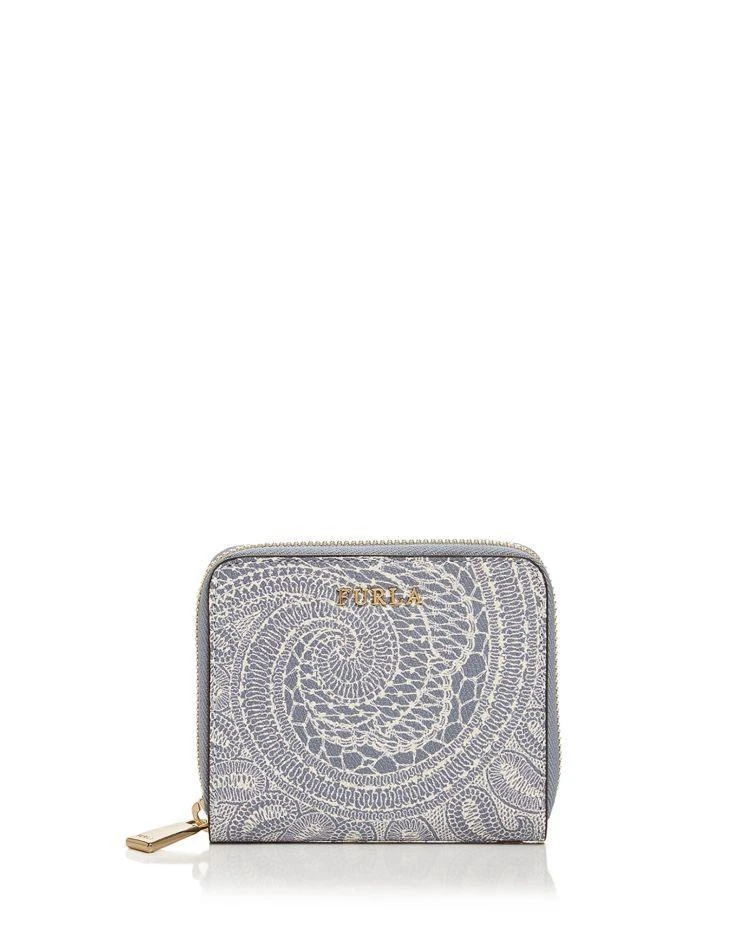 商品Furla|Babylon Zip Around Lace Print Small Leather Wallet  ,价格¥1256,第1张图片