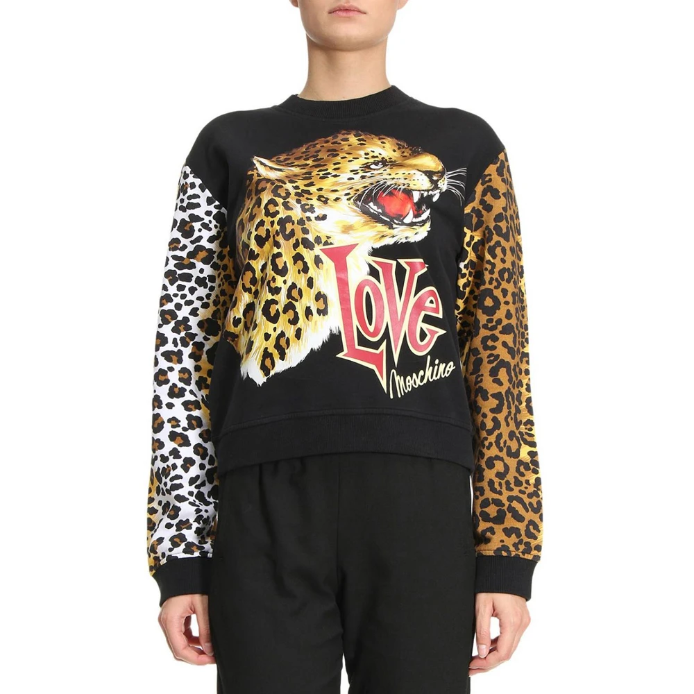 商品Moschino|MOSCHINO 黑色女士卫衣/帽衫 W630606-E1861-4045,价格¥1496,第1张图片